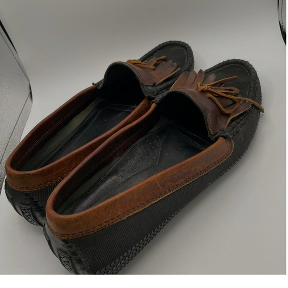 COLE HAAN Men\'s Loafers Dress Shoes Leather Brown Black Size 12 main image 11